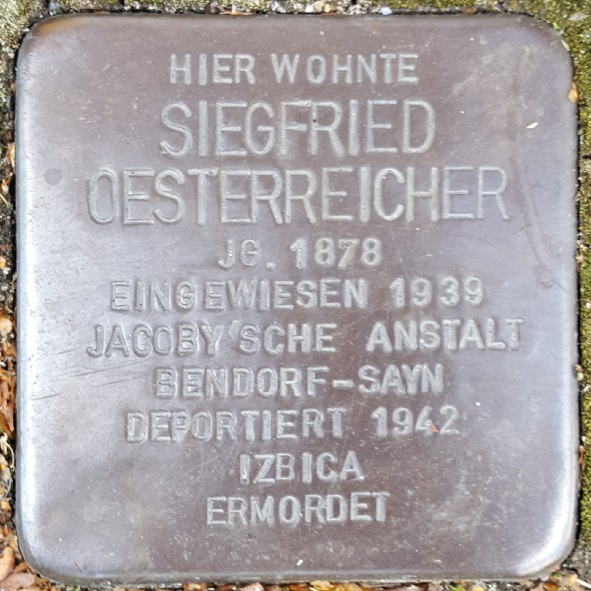 Stolperstein Eisenstrae 1