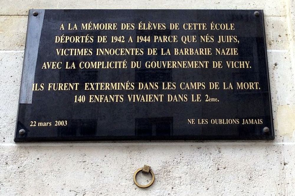 Gedenkteken Deportatie École Saint-Denis