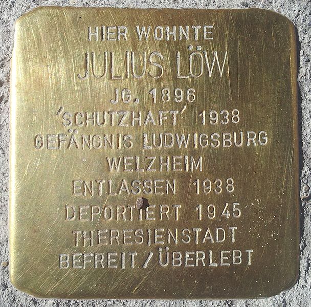 Stolperstein Ebertstrae 52 #1