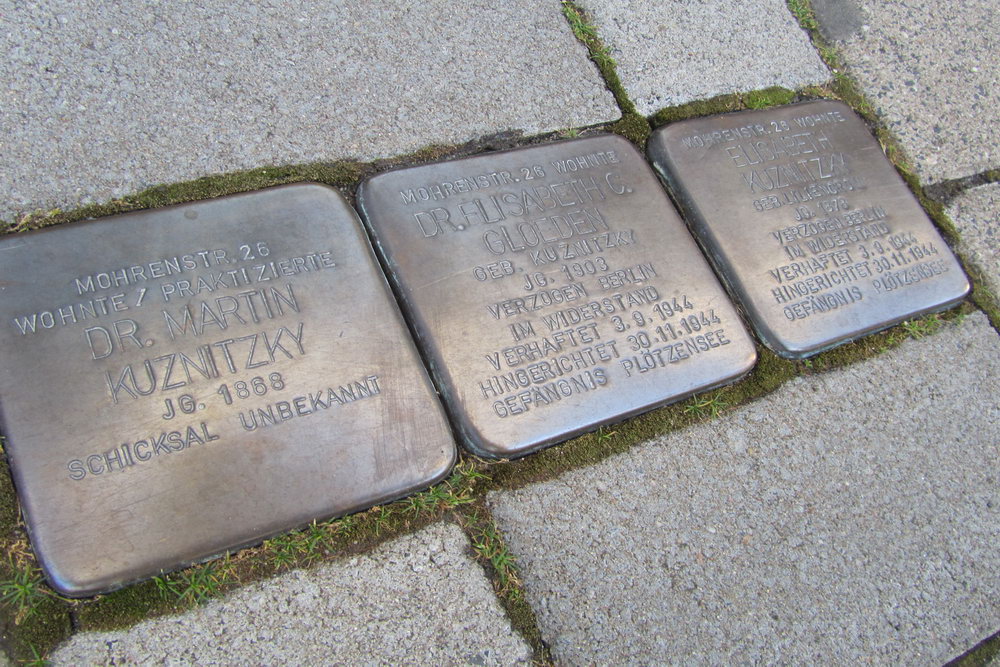 Stumbling Stones Mohrenstrasse 26 #1