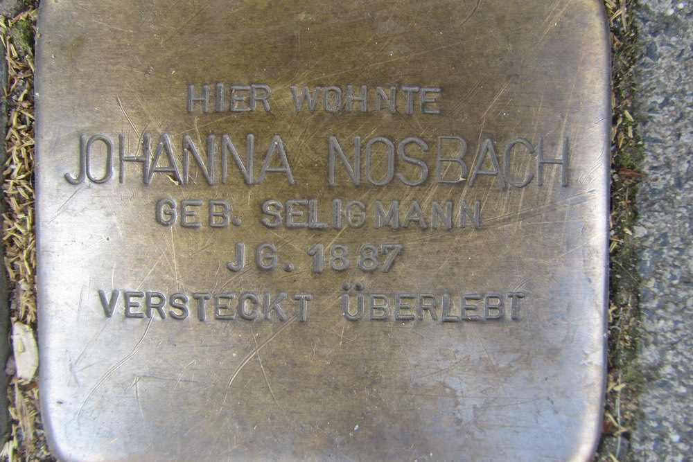 Stolpersteine Greesbergstraße 11 #2
