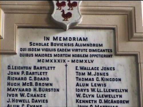 War Memorial Cowbridge Grammar School