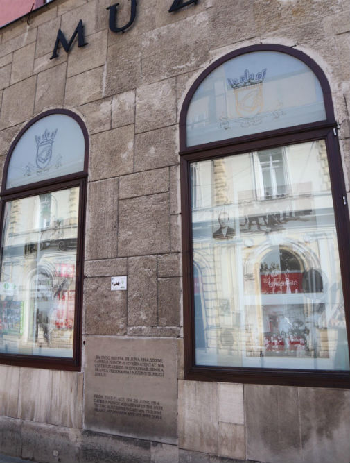 Plaquette Locatie Aanslag op Franz Ferdinand #2