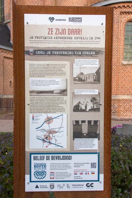 Infobord 75 Jaar Bevrijding WOII Geel Stelen #4