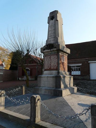 War Memorial Cantaing-sur-Escaut #1