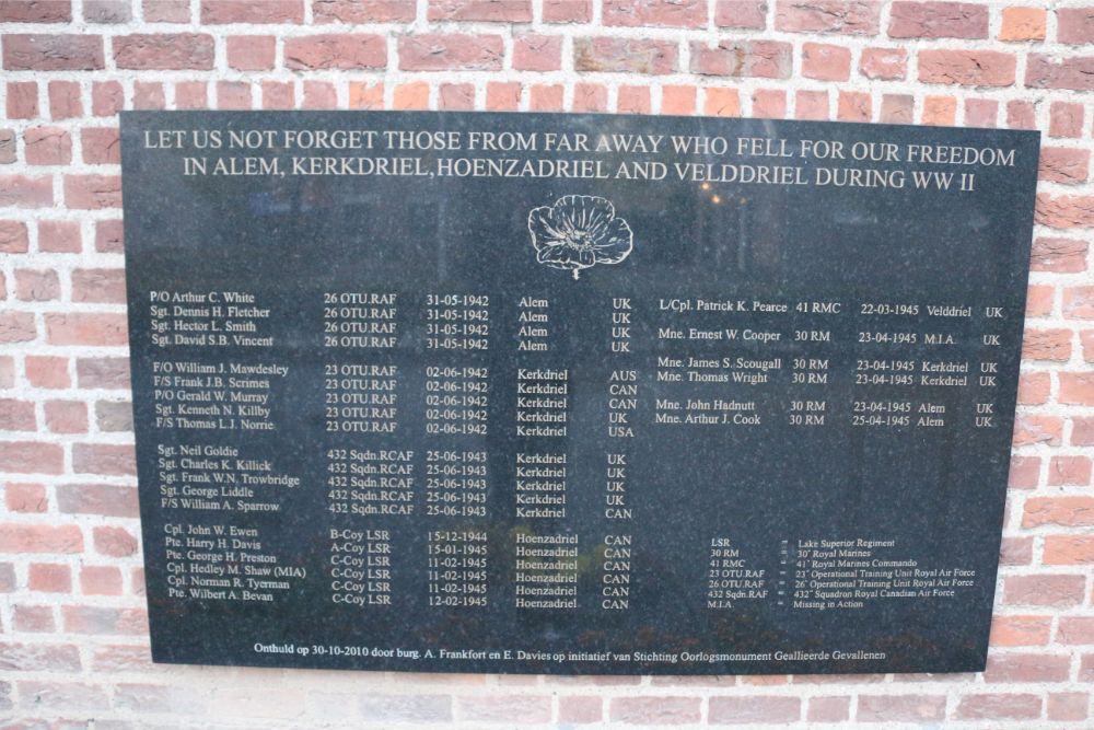 Fallen Allies Memorial Municipality Maasdriel #2