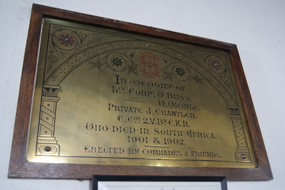 Boer War Memorial All Saints Church #1