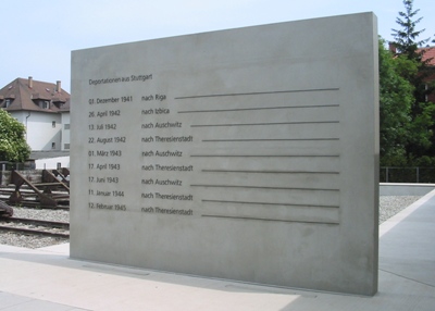 Memorial Deportation of  Stuttgart Jews #1