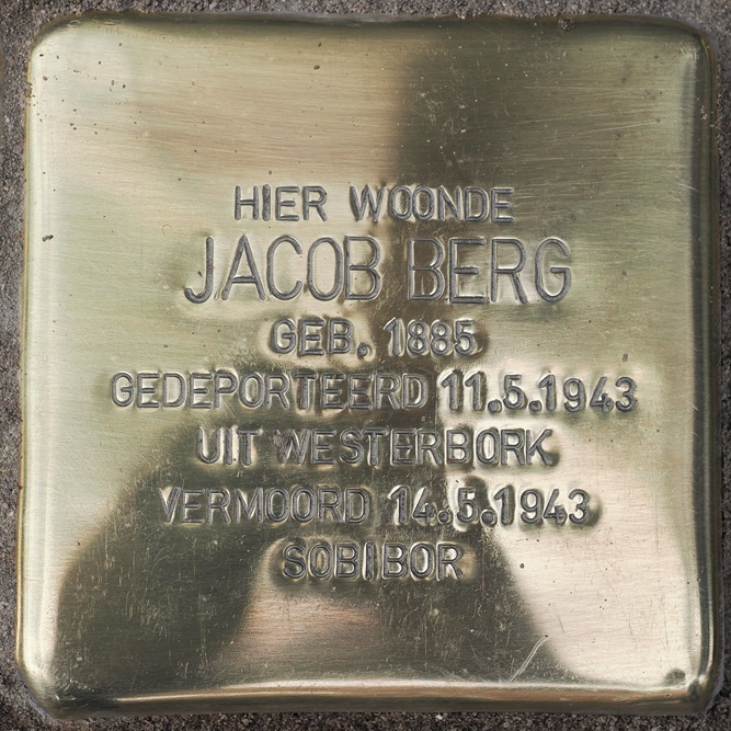 Stolpersteine Noordenbergstraat 69 (nu Vijgenboomgang 1) #5