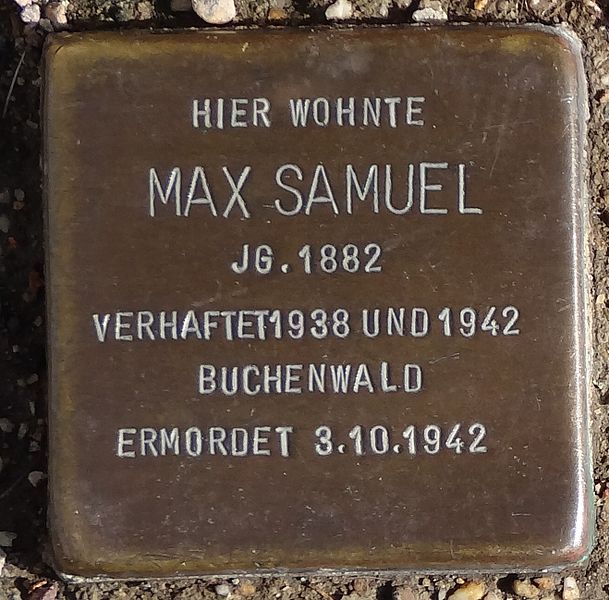 Stolpersteine Karl-Marien-Straße 17 #2