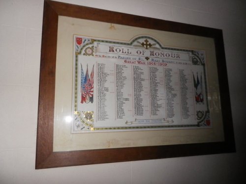 Roll of Honour St. Peter Church