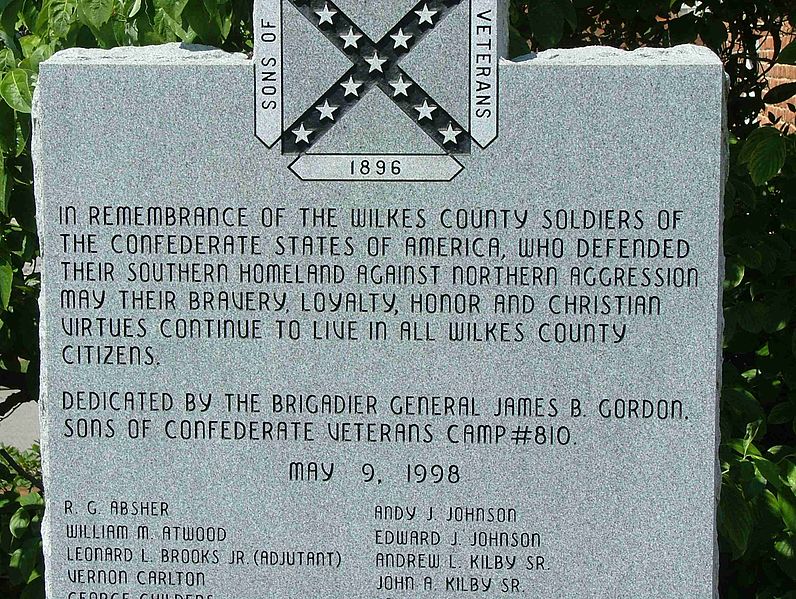 Confederate Memorial Wilkes County #1