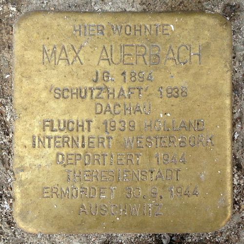 Stolpersteine Moritzstrae 2 #2