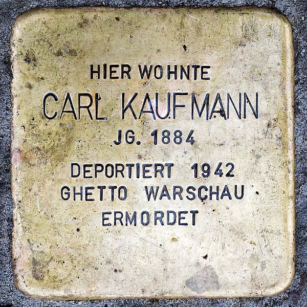 Stolpersteine Hochstraße 22 #2