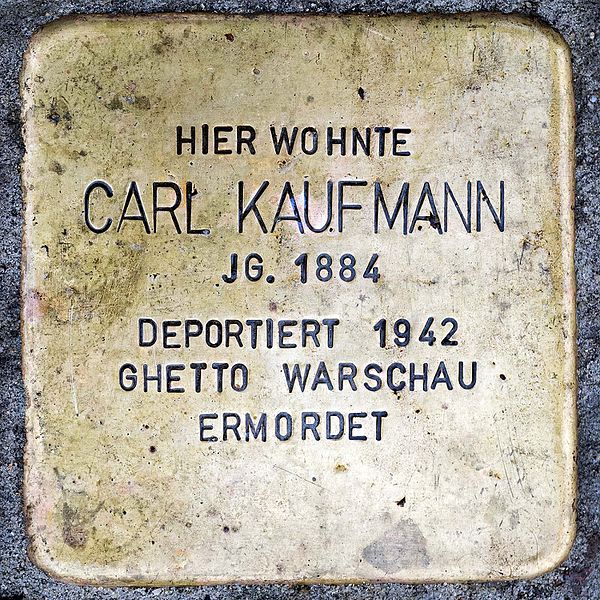 Stolpersteine Hochstrae 22 #2