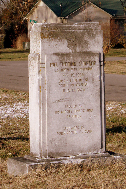 Monument Pvt. Thomas Simpson #1