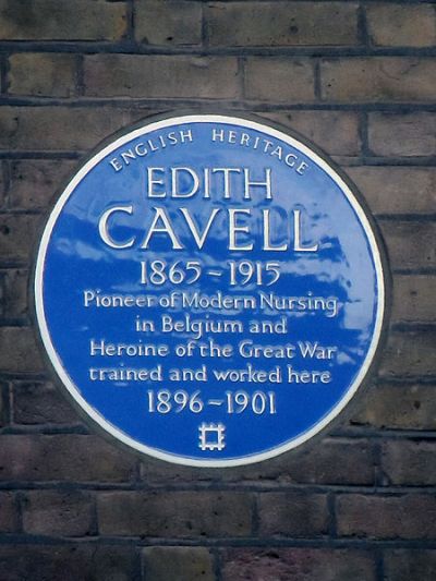 Plaque Edith Cavell #1