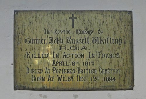 War Memorial Wilby Church Wilby #2