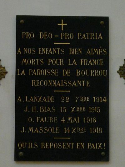 War Memorial Bourrou #1