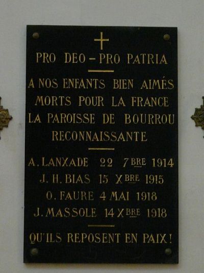 War Memorial Bourrou #1
