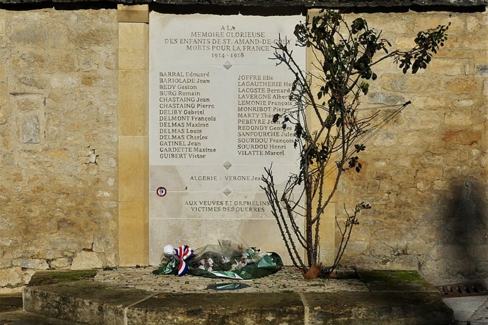 Oorlogsmonument Saint-Amand-de-Coly