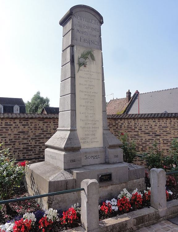 Oorlogsmonument Neuvillette