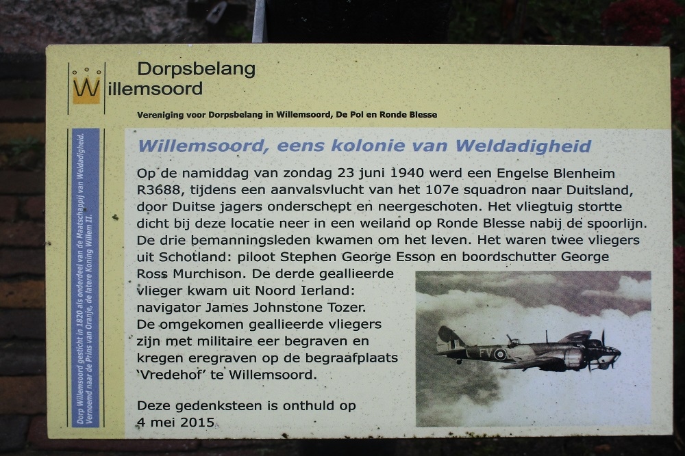 Memorial Crash Blenheim R3688 Willemsoord #2