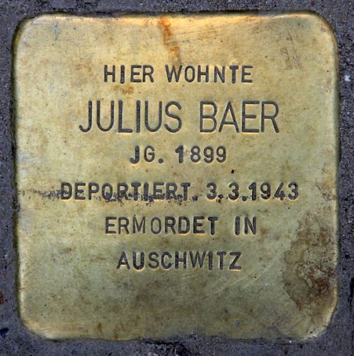 Stumbling Stones Markgraf-Albrecht-Straße 14 #3