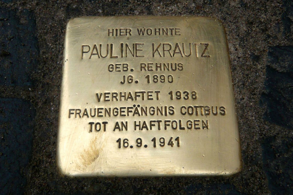 Stolperstein Sandower Strae 3