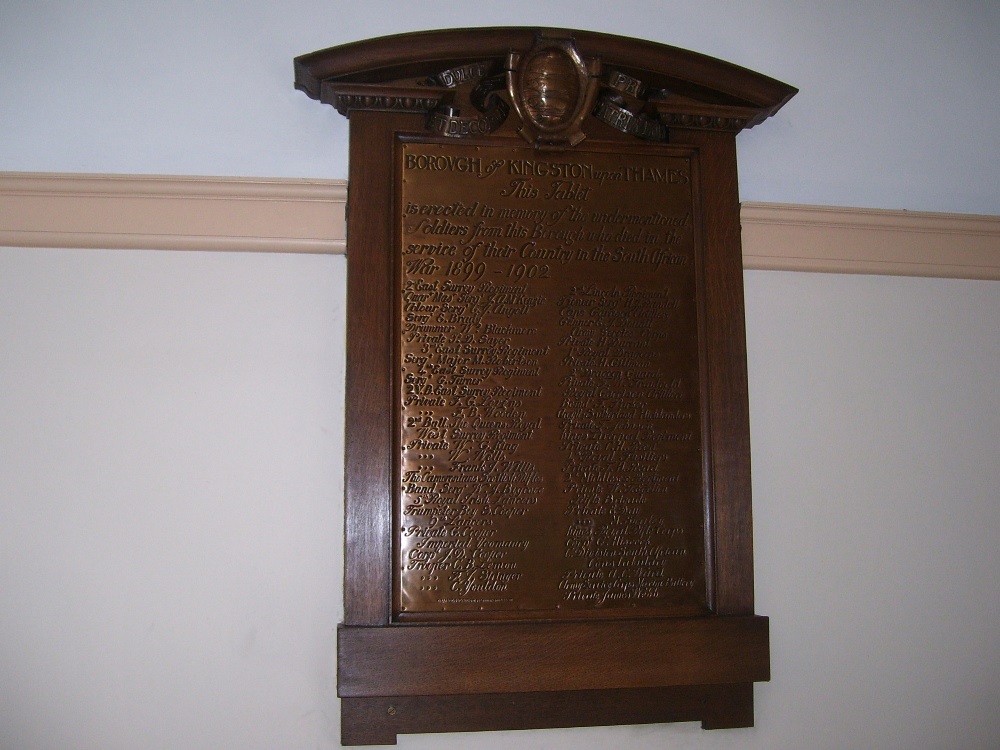 Boer War Memorial Kingston upon Thames Library
