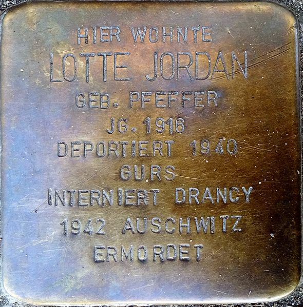 Stolpersteine Wrttemberger Strae 34