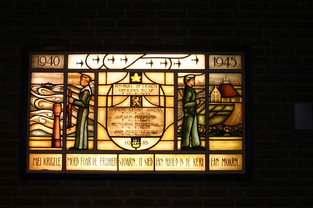 Glass-in-lead Window Museum and Workshop Houtstad IJlst #1