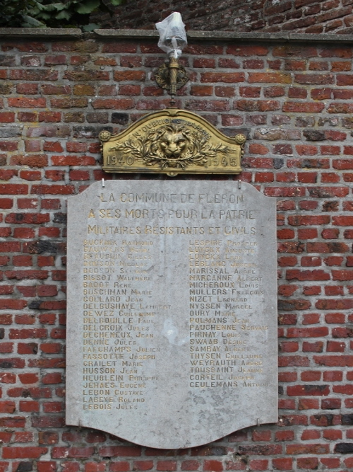 Commemorative Plates War Victims Fléron #3