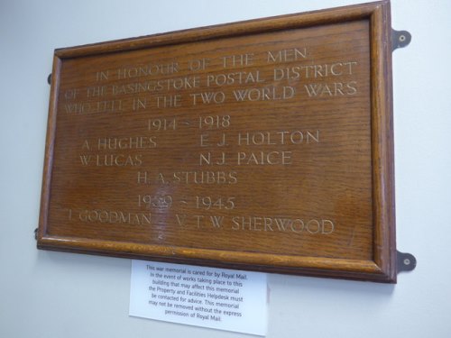 War Memorial Basingstoke Postal District