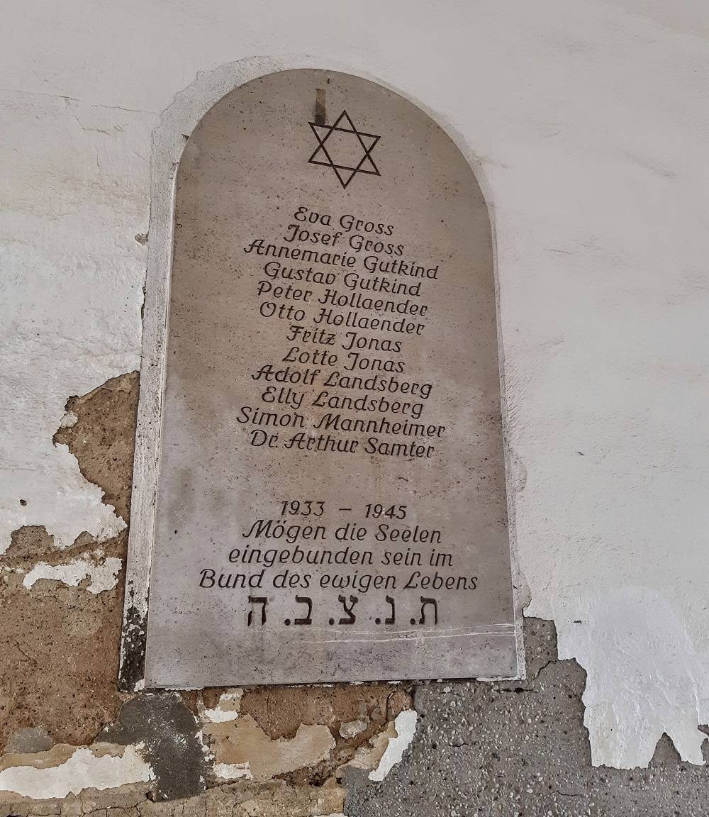 Monument Joodse Inwoners Jüdengasse Naumburg #2