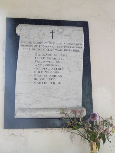 War Memorial St. Peter and St. Paul Church Oulton