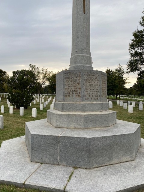 Canadian Cross of Sacrifice Arlington National Cemetery #2