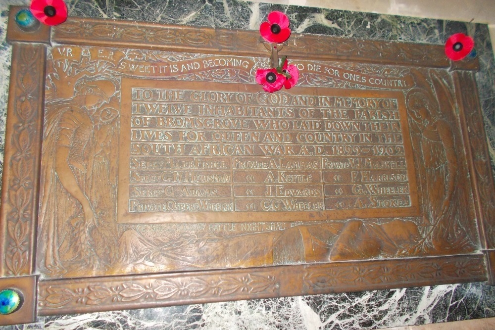 Boer War Memorial Parish of Bromsgrove