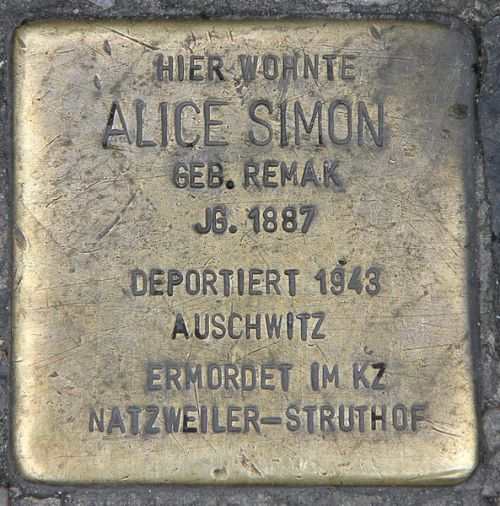 Stolperstein Joachimstaler Strae 12 #1