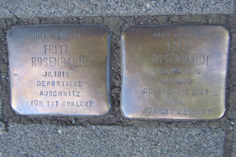 Stolpersteine Karolingerring 10 #1