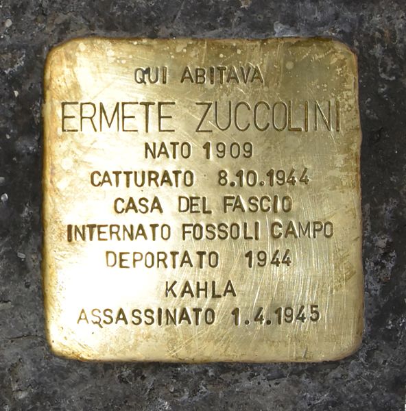 Stolperstein Via al Castello