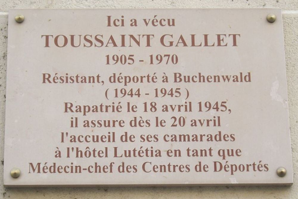 Memorial Toussaint Gallet #1