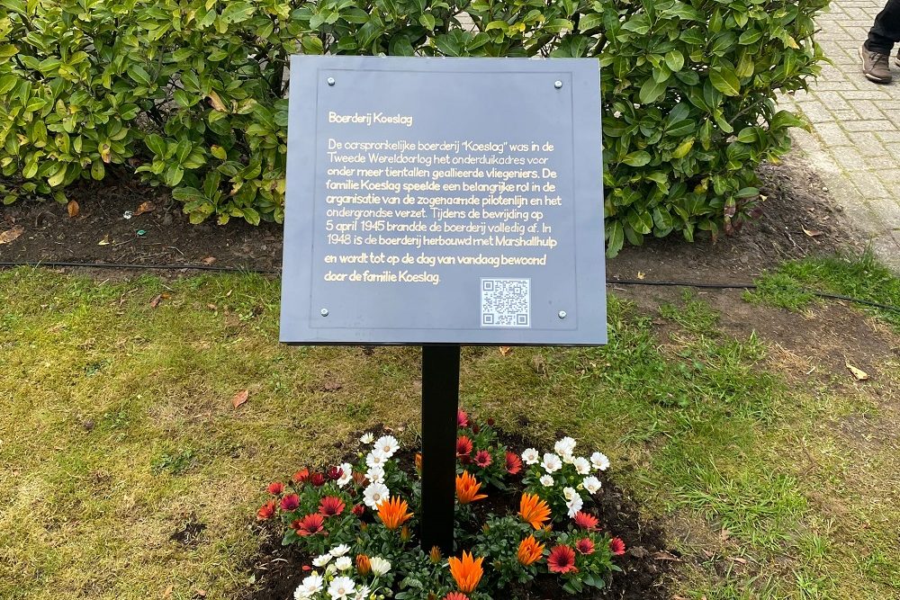 Monument Onderduikadres Boerderij Koeslag Laren #1