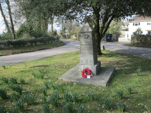 Oorlogsmonument Rousdon Estate #1