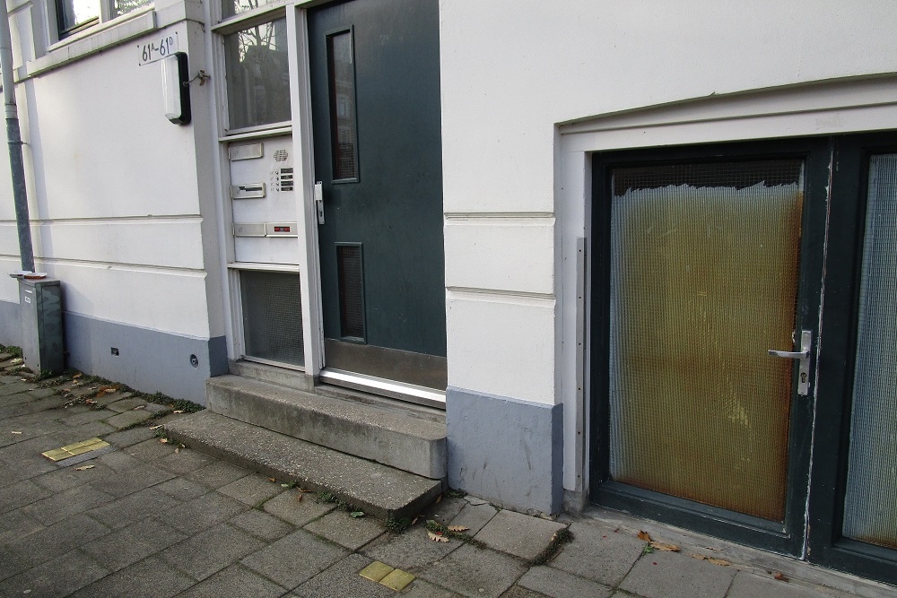 Stolpersteine Burgemeester Hofmanplein 61A / 61B #1