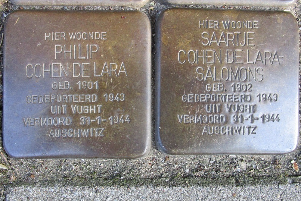 Stolpersteine Grensstraat 19 #3