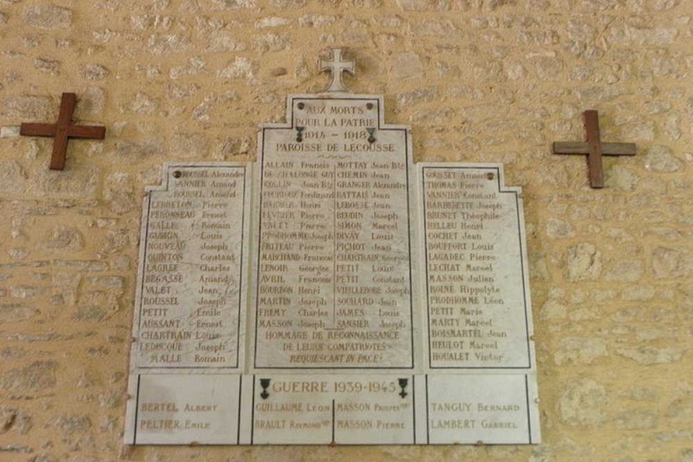 Oorlogsmonument glise Saint-Martin de Tours