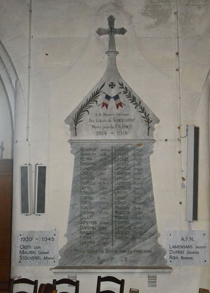 War Memorial Barcelonne-du-Gers