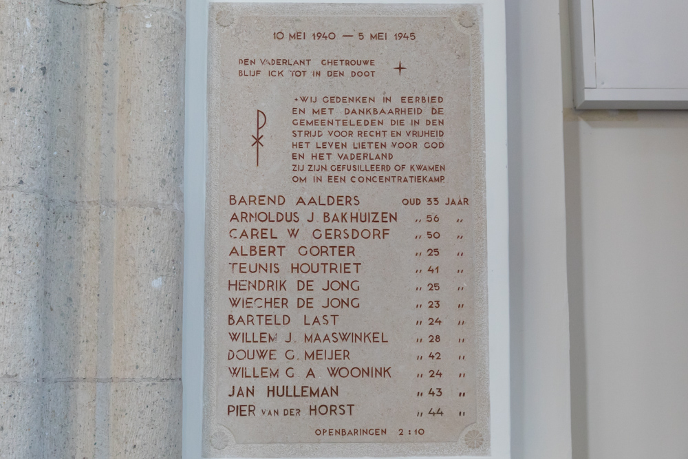 Gedenktekens Eusebiuskerk Arnhem #2