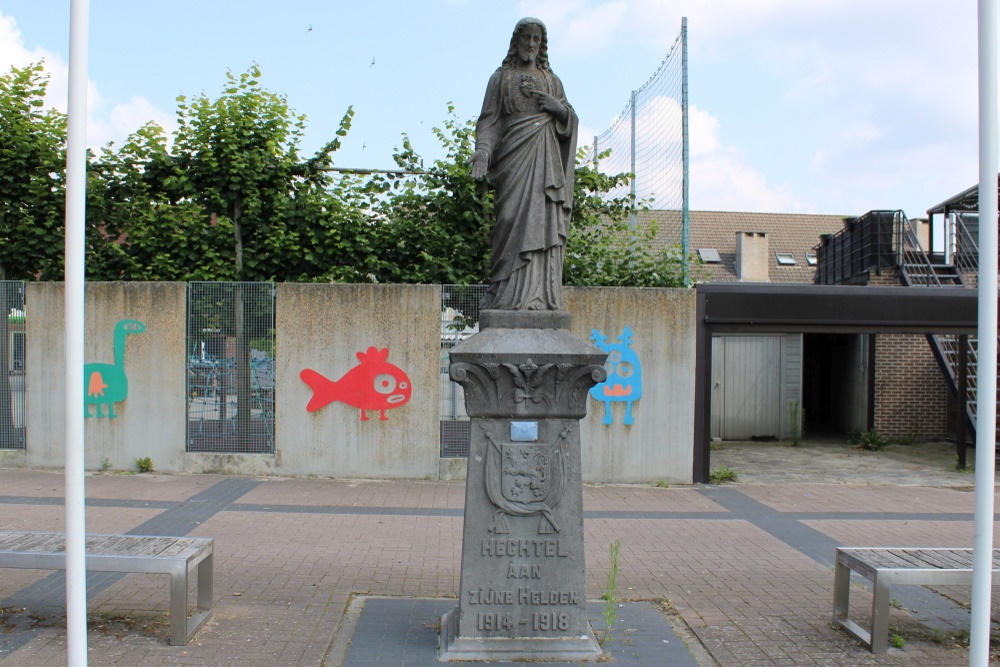 Oorlogsmonument - Heilig Hartbeeld Hechtel	 #2